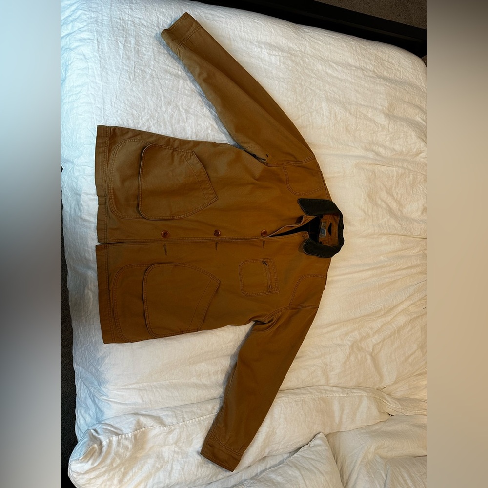 Vintage L.L. Bean Chore Barn Jacket Classic Brown Oversized Men’s Large Liner